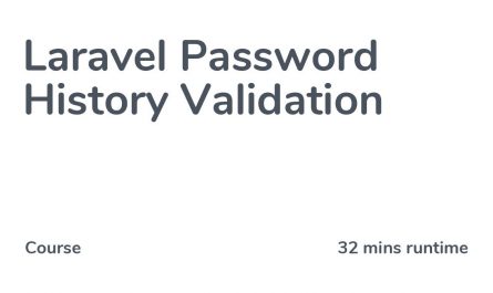 Laravel-Password-History-Validation