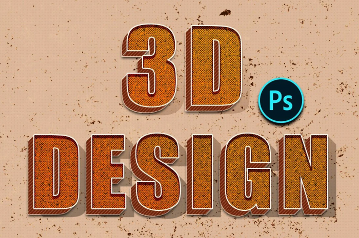 Learn 3D Lettering With Photoshop | Photoshop 3D Text Effect Making Made Easy