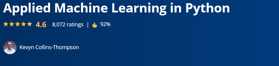 Applied Machine Learning in Python