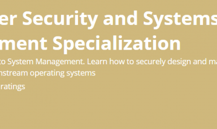 Computer Security and Systems Management Specialization