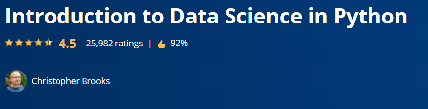 Introduction to Data Science in Python