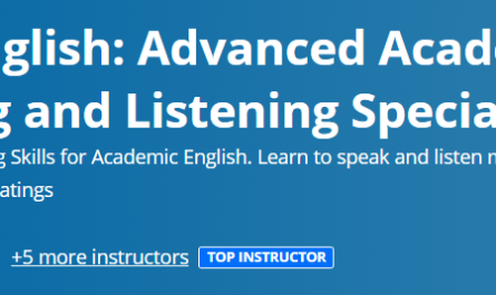 Learn English Advanced Academic Speaking and Listening Specialization