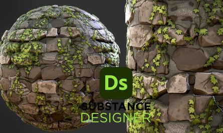 Stylized Bricks Overgrown - Substance 3D Designer