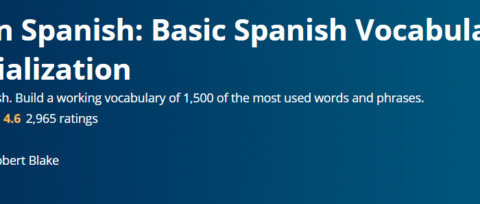 Learn Spanish: Basic Spanish Vocabulary Specialization