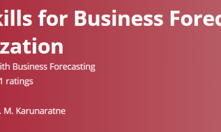 Excel Skills for Business Forecasting Specialization