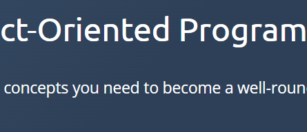 Object-Oriented Programming