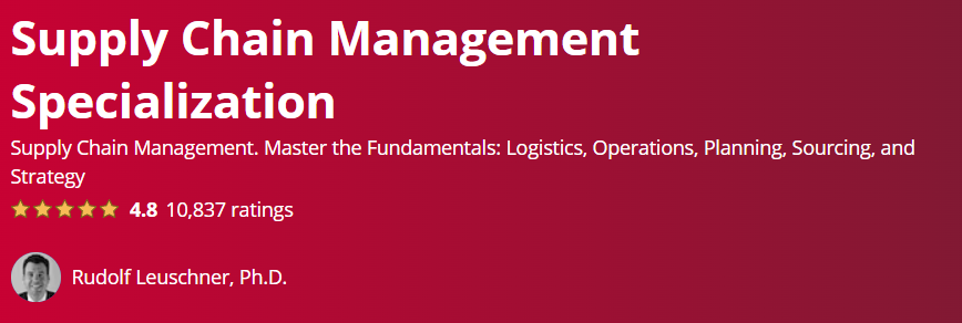 Supply Chain Management Specialization