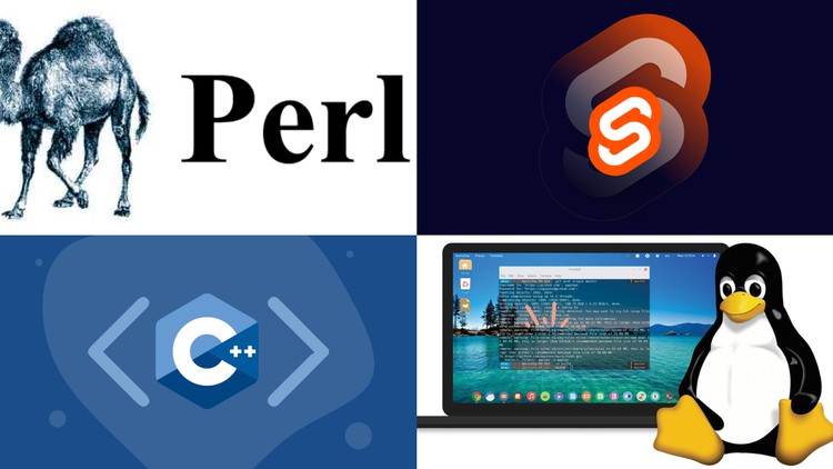 Svelte, Perl, Shell Scripting and C++ Course Bundle