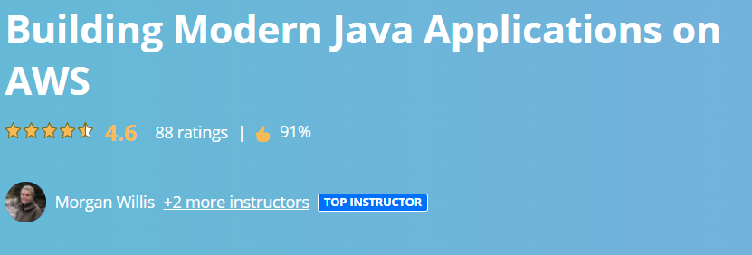 Building Modern Java Applications on AWS