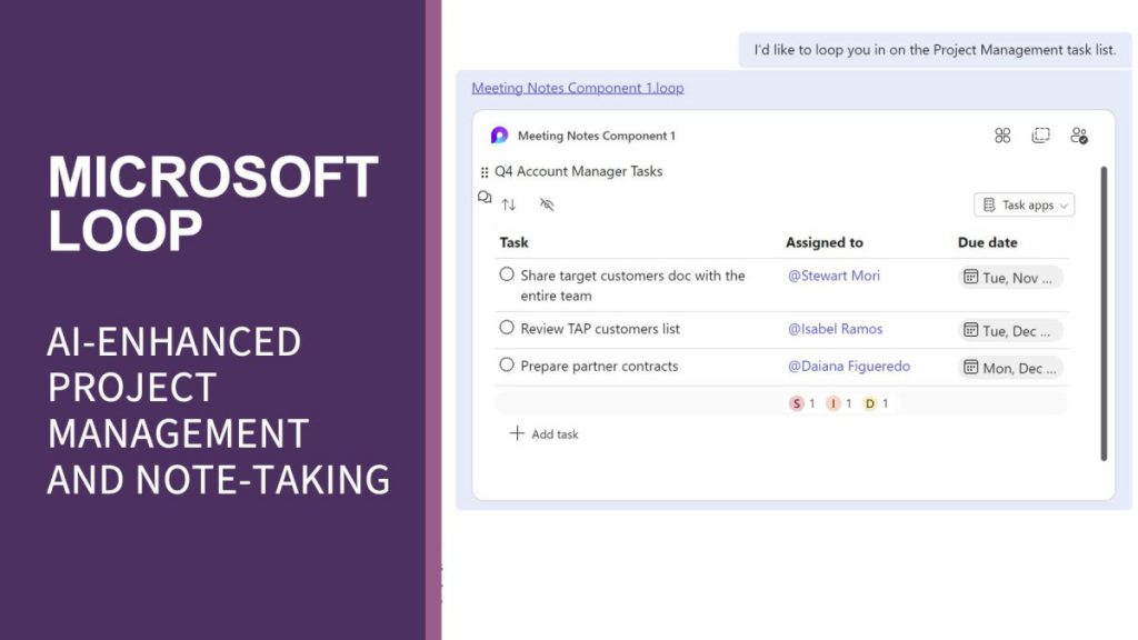 Microsoft Loop AI-Enhanced Project Management and Note-Taking